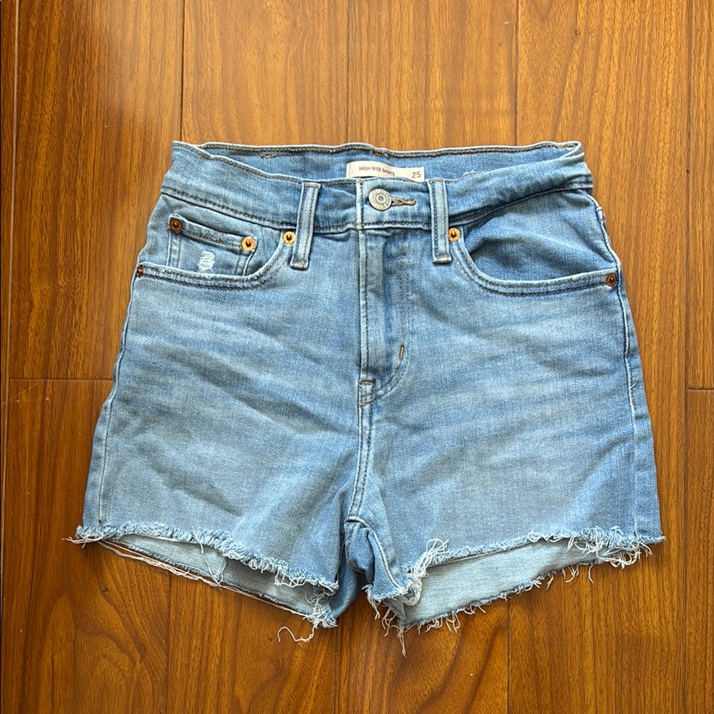 Levi’s Stretchy Denim High Waisted Shorts
